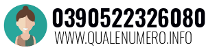 Numero di telefono 0390522326080 0390522326080