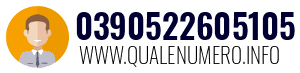 Numero di telefono 0390522605105 0390522605105