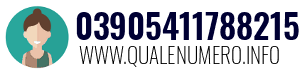 Numero di telefono 03905411788215 03905411788215