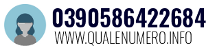 Numero di telefono 0390586422684 0390586422684