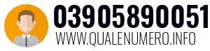 Numero di telefono 03905890051 03905890051