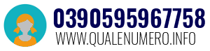 Numero di telefono 0390595967758 0390595967758