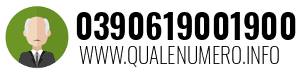 Numero di telefono 0390619001900 0390619001900