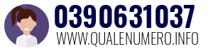 Numero di telefono 0390631037 0390631037