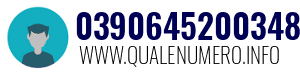Numero di telefono 0390645200348 0390645200348