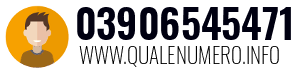 Numero di telefono 03906545471 03906545471