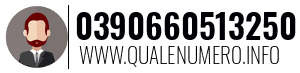 Numero di telefono 0390660513250 0390660513250