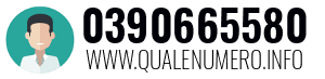 Numero di telefono 0390665580 0390665580