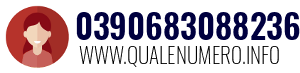 Numero di telefono 0390683088236 0390683088236