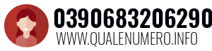Numero di telefono 0390683206290 0390683206290