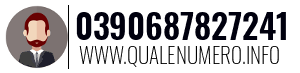 Numero di telefono 0390687827241 0390687827241
