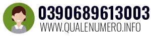 Numero di telefono 0390689613003 0390689613003