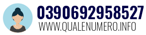 Numero di telefono 0390692958527 0390692958527
