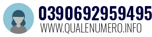 Numero di telefono 0390692959495 0390692959495