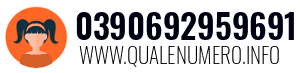 Numero di telefono 0390692959691 0390692959691