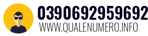 Numero di telefono 0390692959692 0390692959692