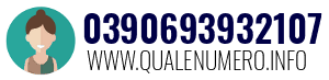Numero di telefono 0390693932107 0390693932107