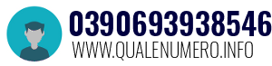 Numero di telefono 0390693938546 0390693938546