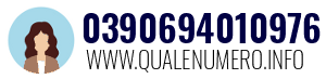 Numero di telefono 0390694010976 0390694010976