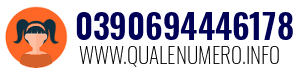 Numero di telefono 0390694446178 0390694446178