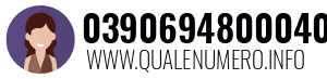Numero di telefono 0390694800040 0390694800040