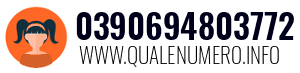 Numero di telefono 0390694803772 0390694803772