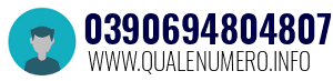 Numero di telefono 0390694804807 0390694804807