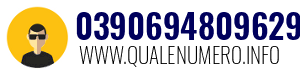 Numero di telefono 0390694809629 0390694809629