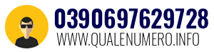 Numero di telefono 0390697629728 0390697629728