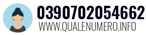 Numero di telefono 0390702054662 0390702054662