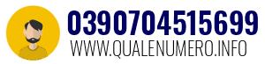 Numero di telefono 0390704515699 0390704515699