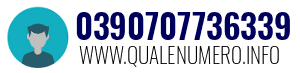 Numero di telefono 0390707736339 0390707736339