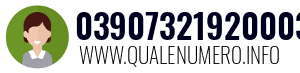Numero di telefono 03907321920003 03907321920003