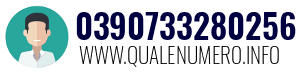 Numero di telefono 0390733280256 0390733280256
