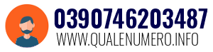 Numero di telefono 0390746203487 0390746203487