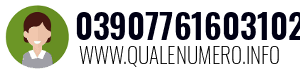 Numero di telefono 03907761603102 03907761603102