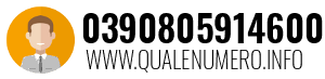 Numero di telefono 0390805914600 0390805914600
