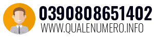 Numero di telefono 0390808651402 0390808651402