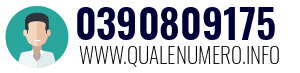 Numero di telefono 0390809175 0390809175