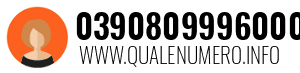 Numero di telefono 0390809996000 0390809996000