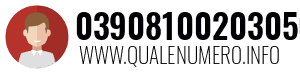 Numero di telefono 03908100203050 03908100203050