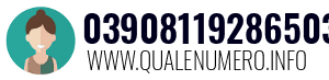 Numero di telefono 03908119286503 03908119286503