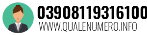 Numero di telefono 03908119316100 03908119316100