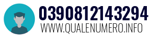 Numero di telefono 0390812143294 0390812143294