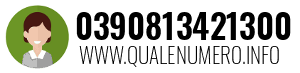 Numero di telefono 0390813421300 0390813421300