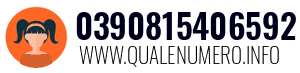 Numero di telefono 0390815406592 0390815406592