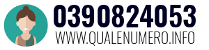 Numero di telefono 0390824053 0390824053