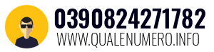 Numero di telefono 0390824271782 0390824271782