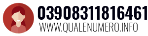 Numero di telefono 03908311816461 03908311816461
