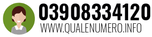 Numero di telefono 03908334120 03908334120